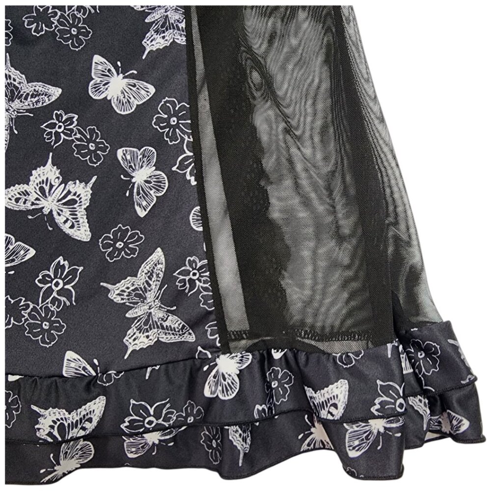 Jessica Simpson intimates  Babydoll Lingerie- SMALL- Black & White- Women's - Picture 4 of 14